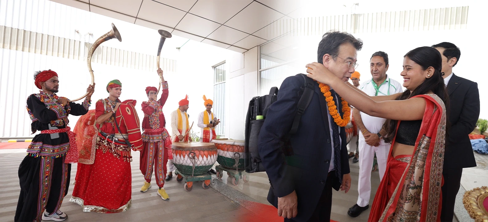 inside factory inaugration