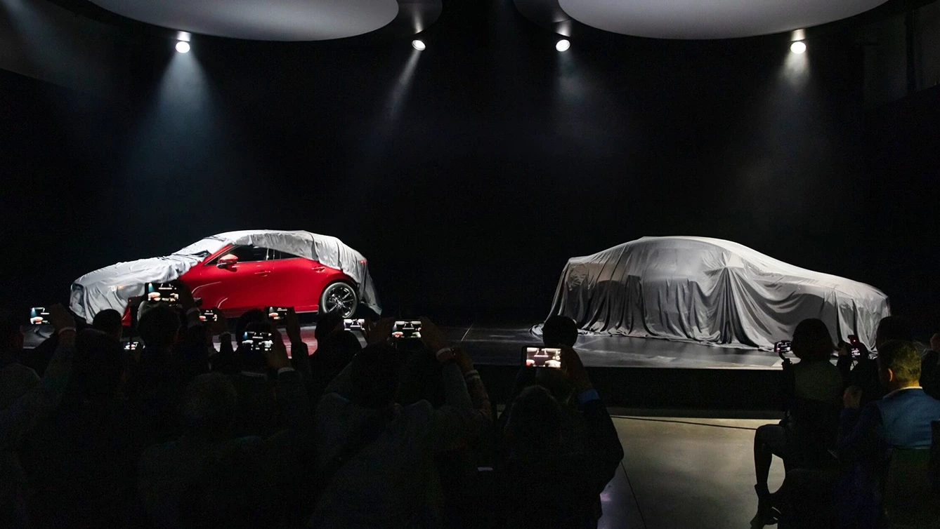 Car unveiling at an exclusive product launch event